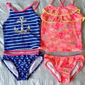Tankini lot - girls size 6-7
